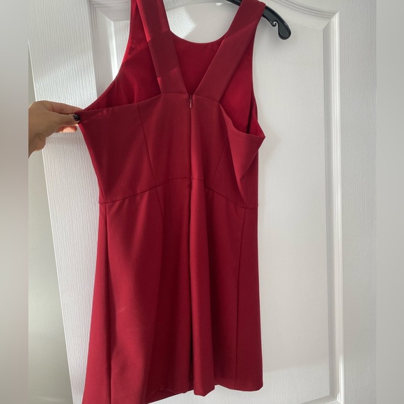 FCUK dress burgundy size 12 worn one time - Picture 7 of 11